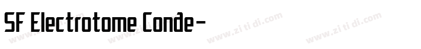 SF Electrotome Conde字体转换